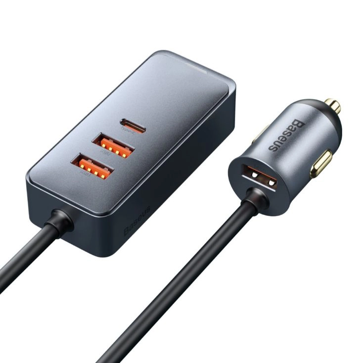 Baseus 120W USB-C KFZ Ladegerät: 4 Ports & 30W Ladefunktion