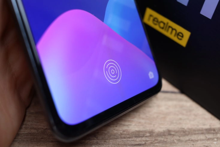 Realme GT Fingerabdrucksensor im Display