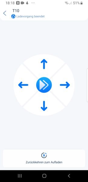 Ultenic T10 Saugroboter App virtuelle Fernbedienung