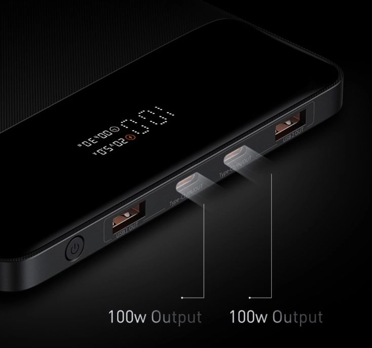 Baseus 100W USB-C Powerbank Ports