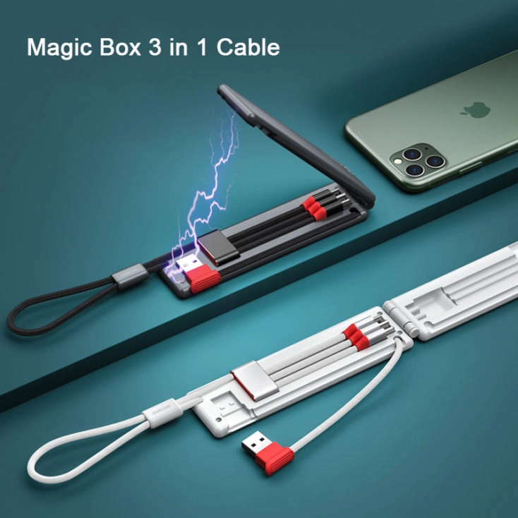 Magic Box 3-in-1 Ladekabel-Etui Design