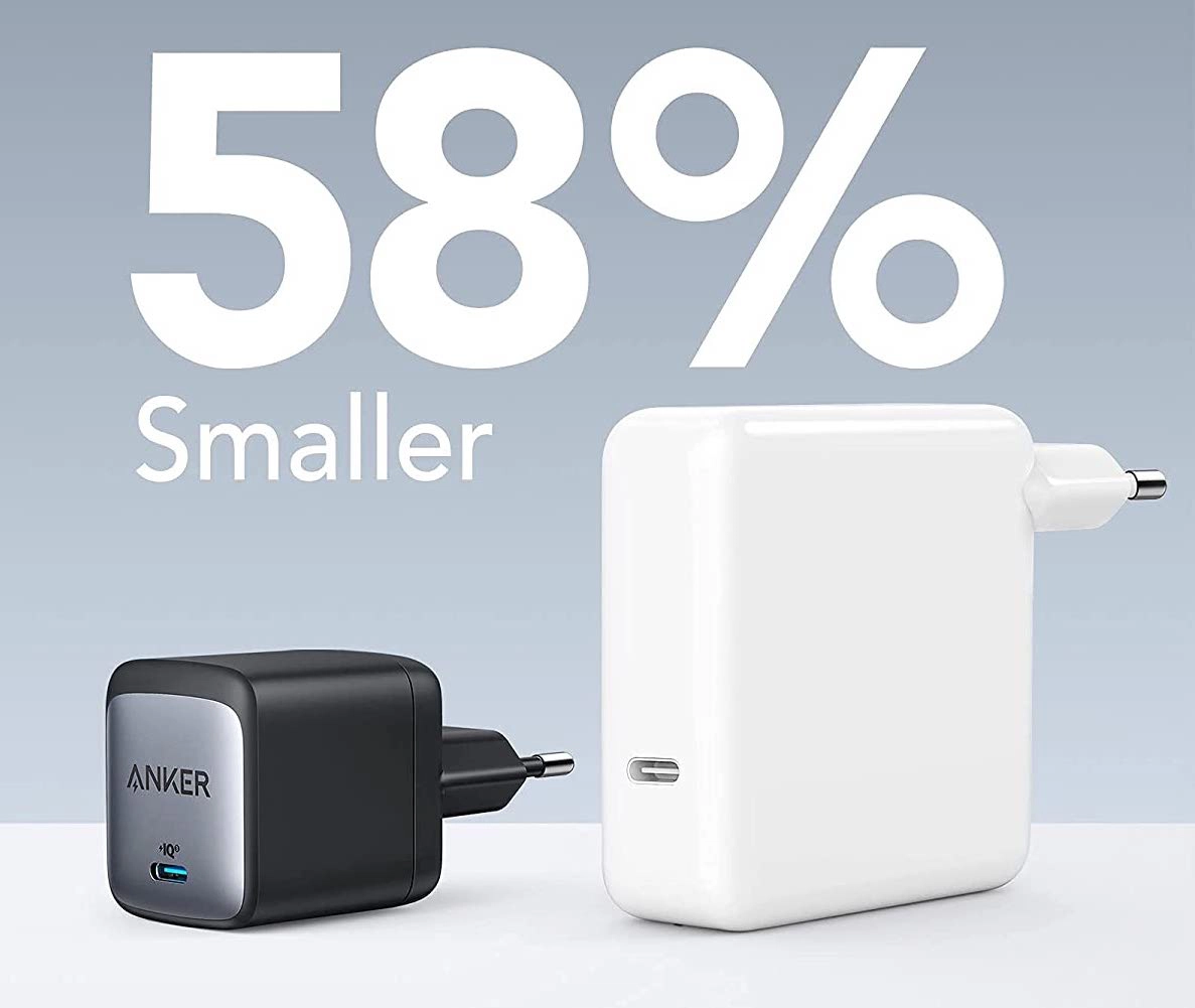 65W üblich! Nano Ladegerät: kleiner als II Anker 58% USB-C