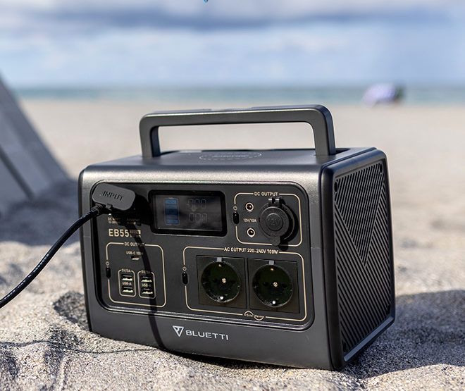 Bluetti EB55 Powerstation Ports