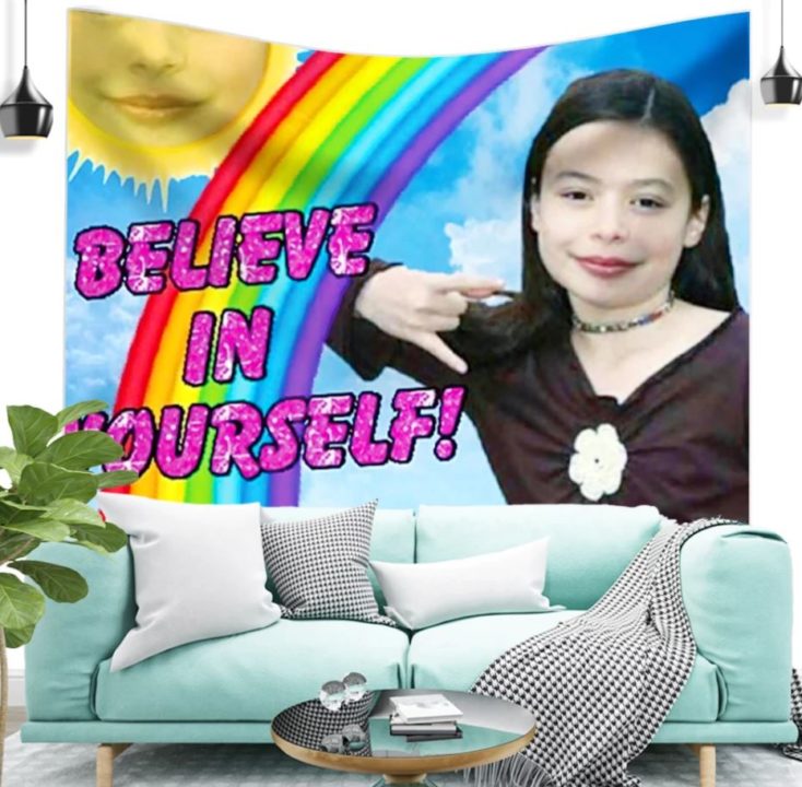 Wandteppich believe in yourself