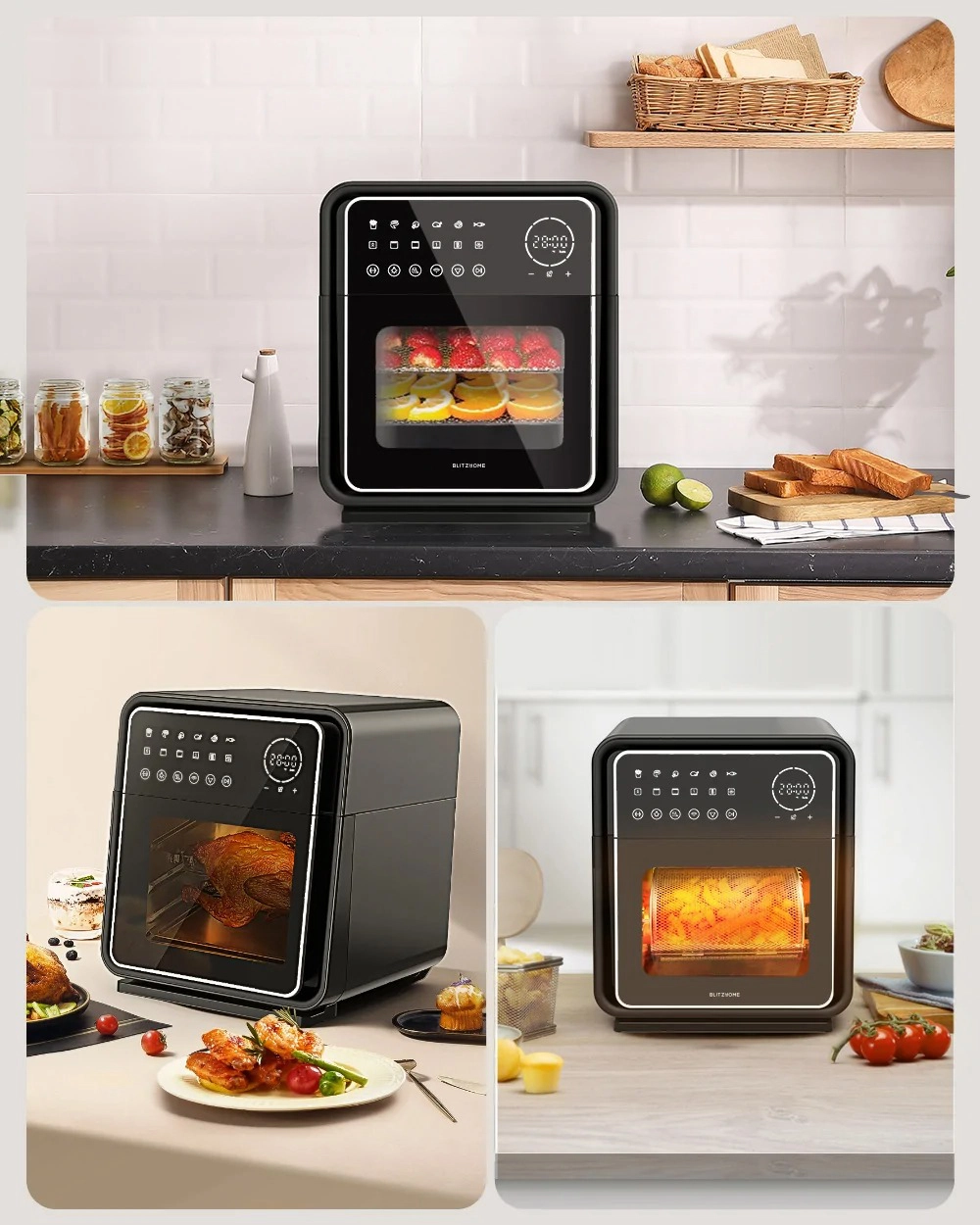 BlitzHome BH-A01 Smart Air Fryer Oven Front