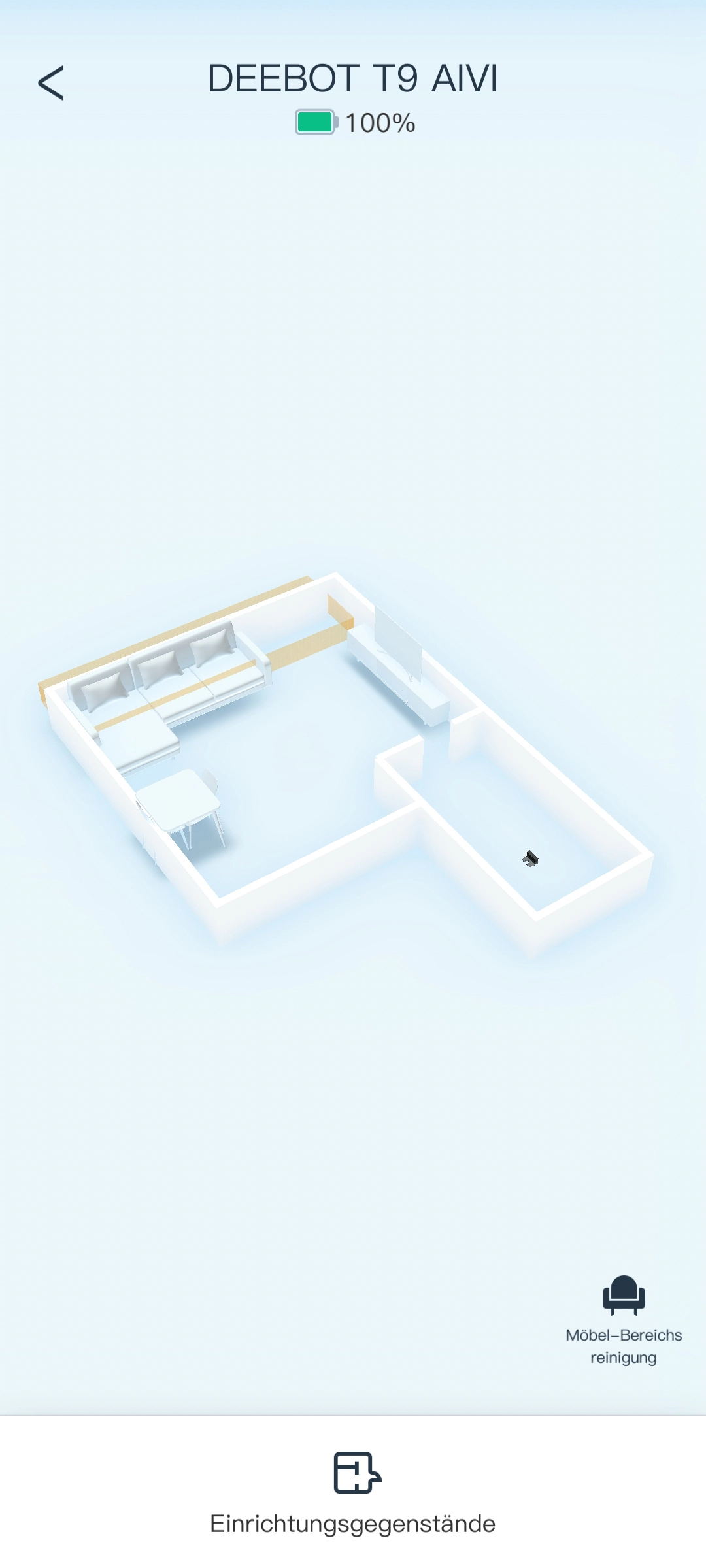 ECOVACS Deebot T9 AIVI Saugroboter 3D Karte