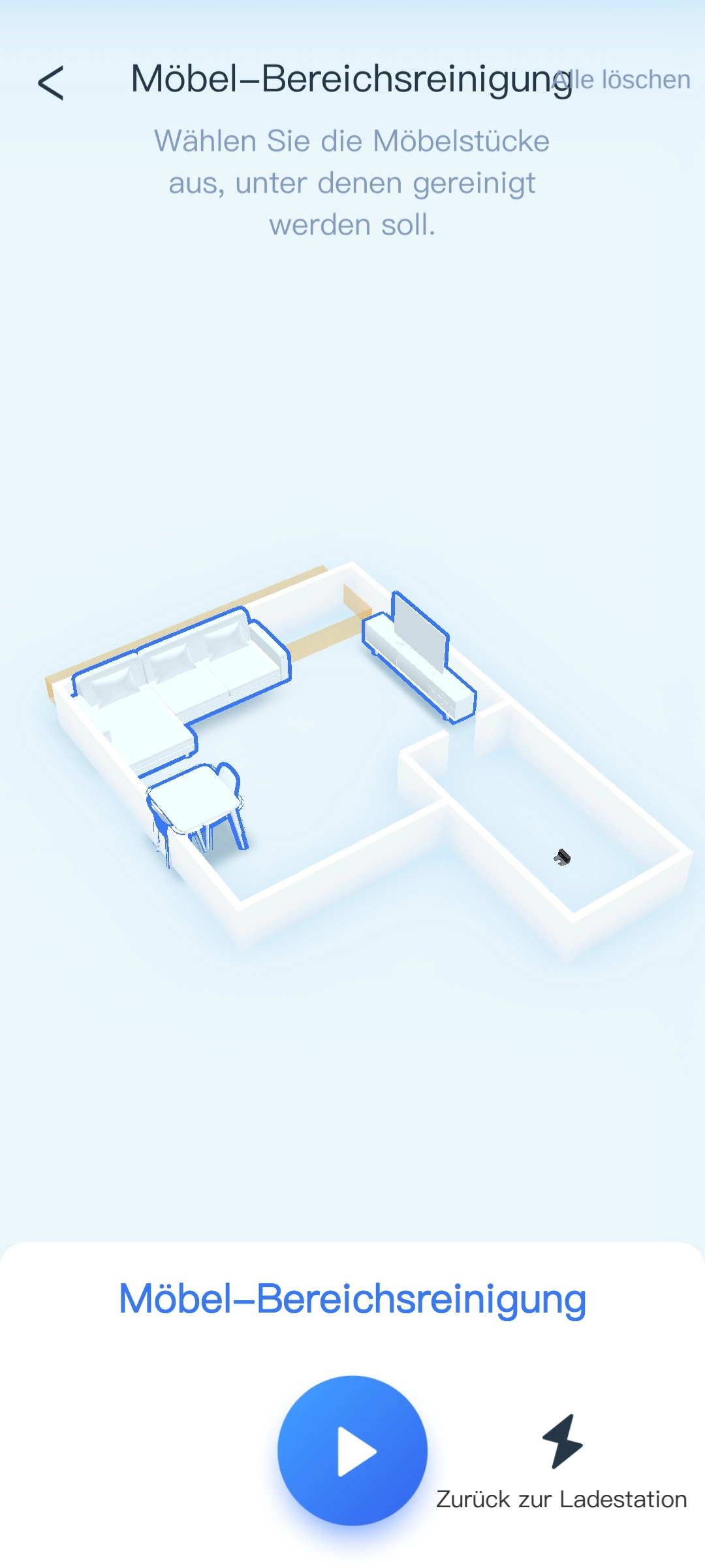 ECOVACS Deebot T9 AIVI Saugroboter Bereichsreinigung