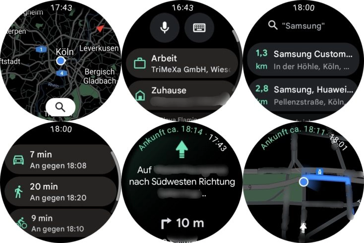 Samsung Galaxy Watch 4 Google Maps