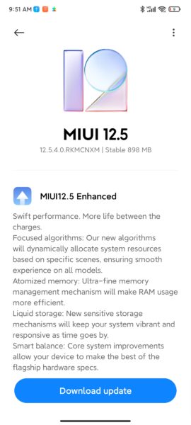 Xiaomi Mix 4 MIUI 12 Betriebssystem