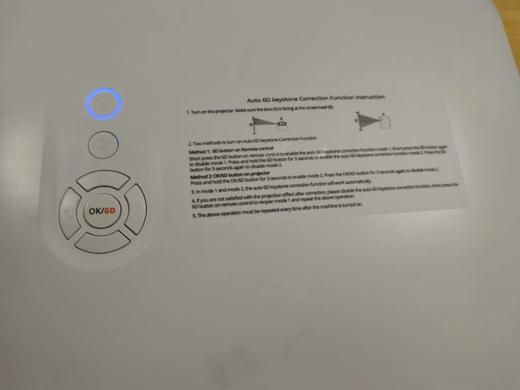 Yaber Pro V7 Beamer Tasten