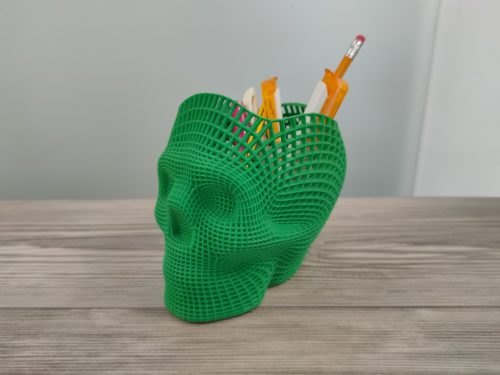 3D-Druck Totenkopf Stifthalter 1