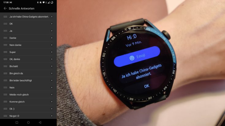 Huawei Watch GT 3 Nachrichten beantworten