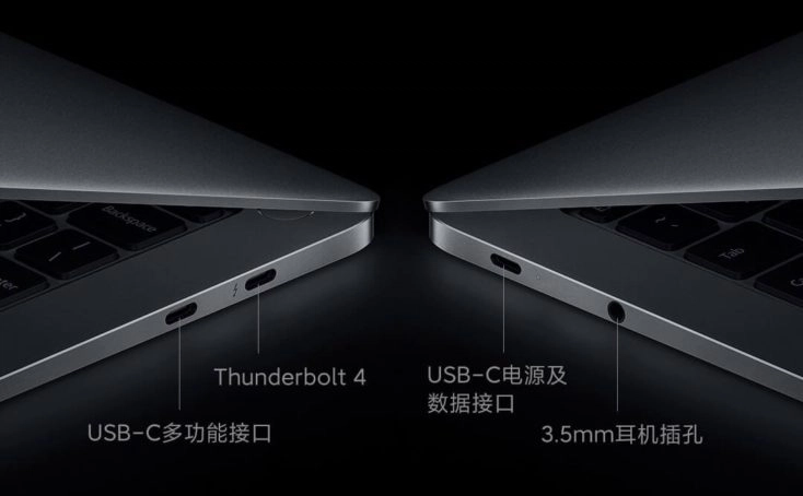 Xiaomi Notebook Pro X 14 Anschluesse