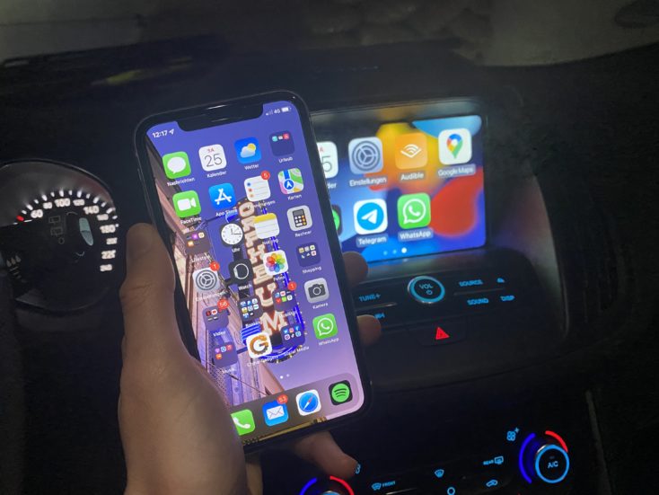 Wireless CarPlay Adapter iPhone Verbindung