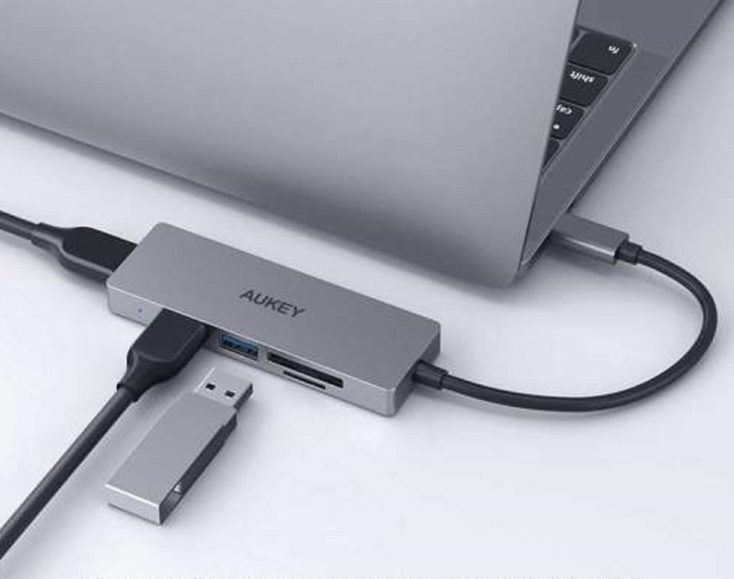 AUKEY USB C Hub SD Slot