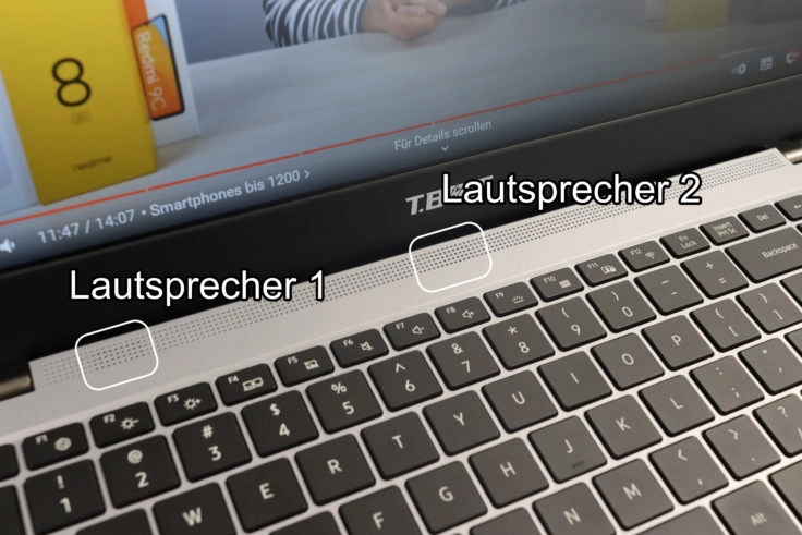 Teclast TBolt 20 Pro Notebook Lautsprecher Oberseite