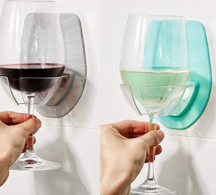 Weinglas-Halter-in-zwei-Farben