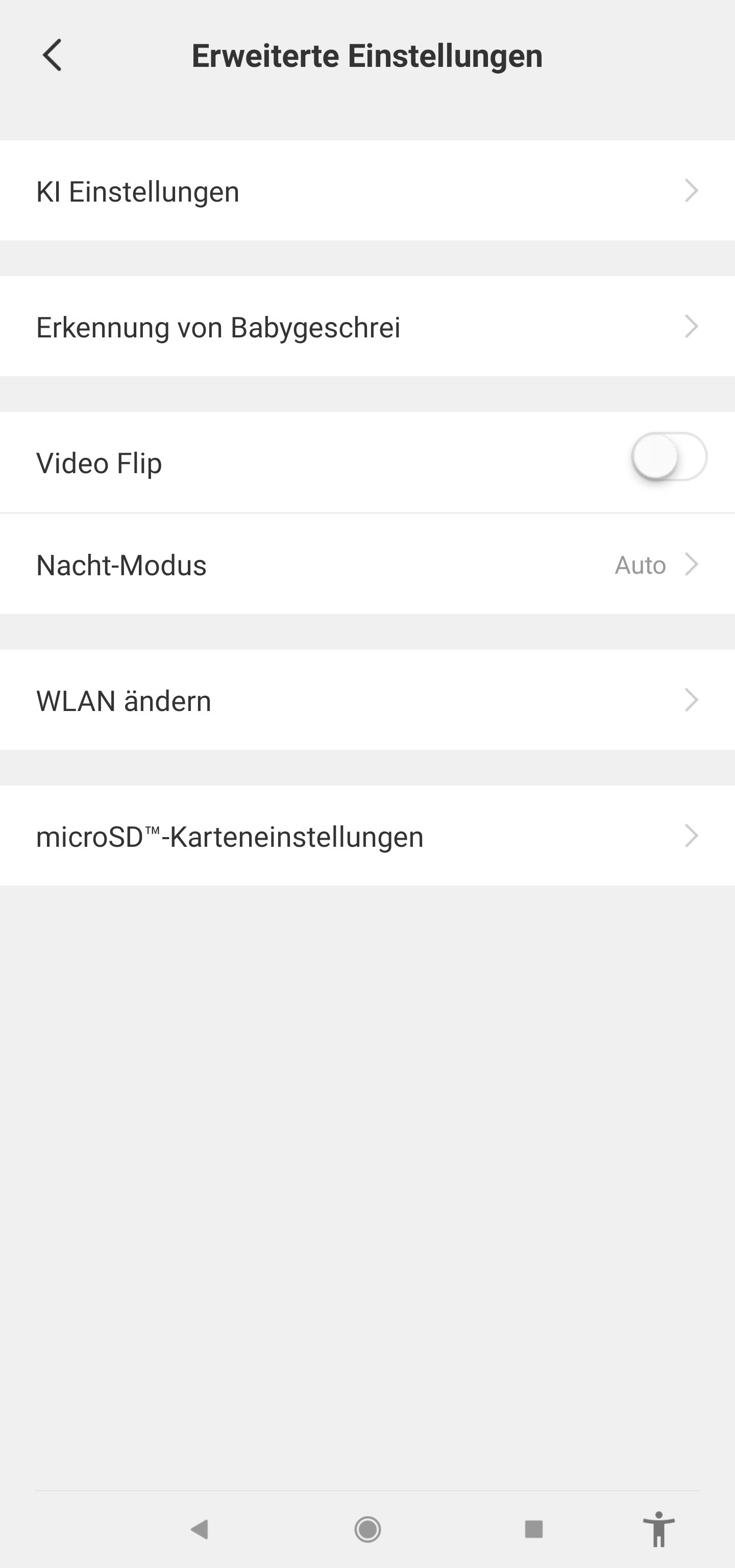 Chuango Alarm-System Kamera Einstellungen