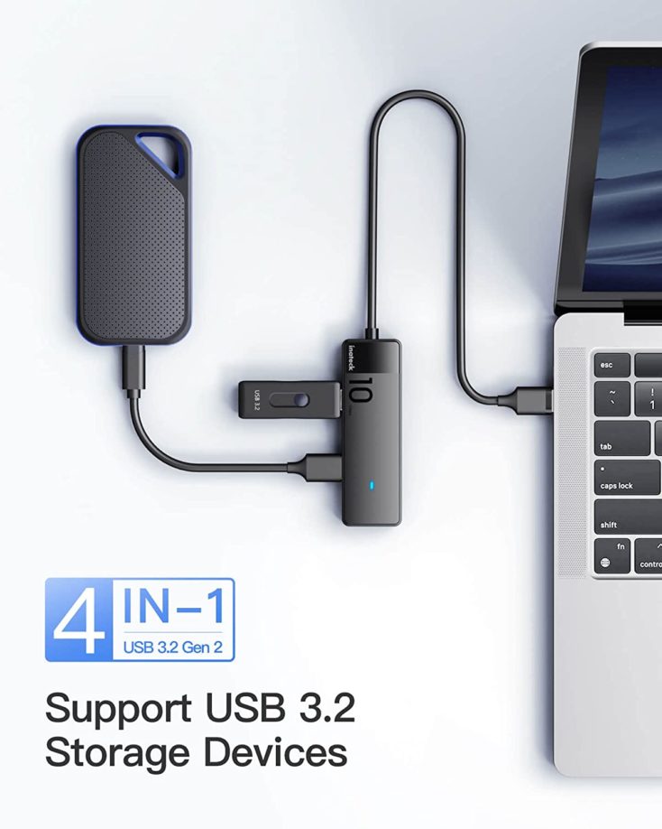 Inateck USB Hub Ports
