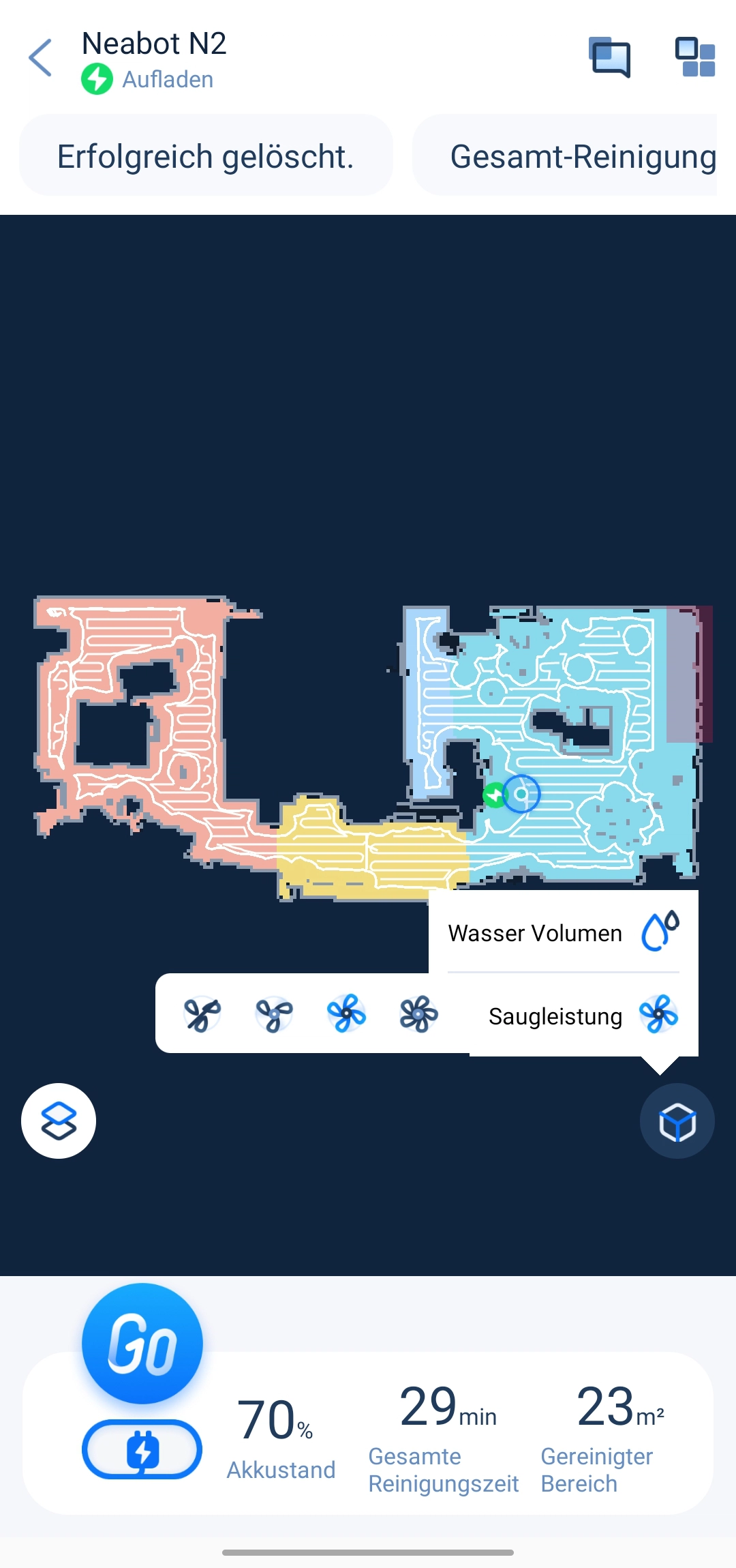 Neabot N2 Saugroboter Saugleistung