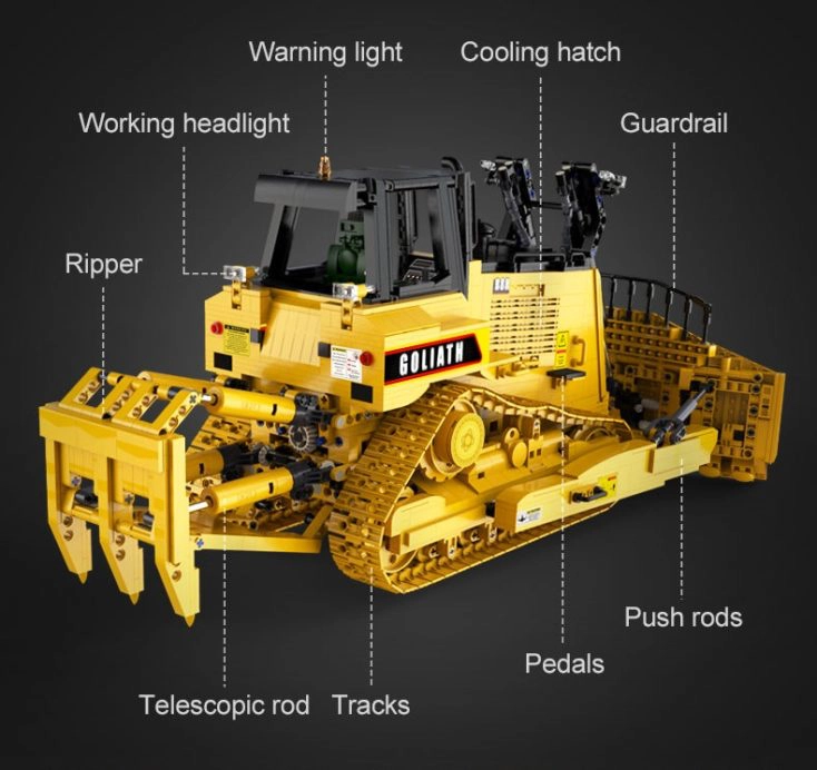 CaDA C61056W Bulldozer Elemente