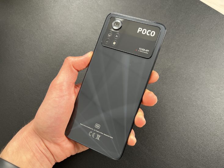 POCO X4 Pro Smartphone Rueckseite Schwarz