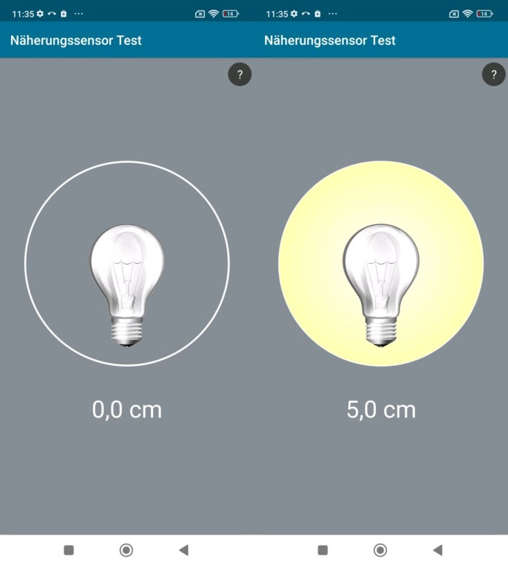 Redmi Note 11S Naeherungssensor