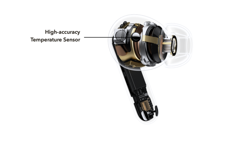 Honor Earbuds 3 Pro Temperatursensor