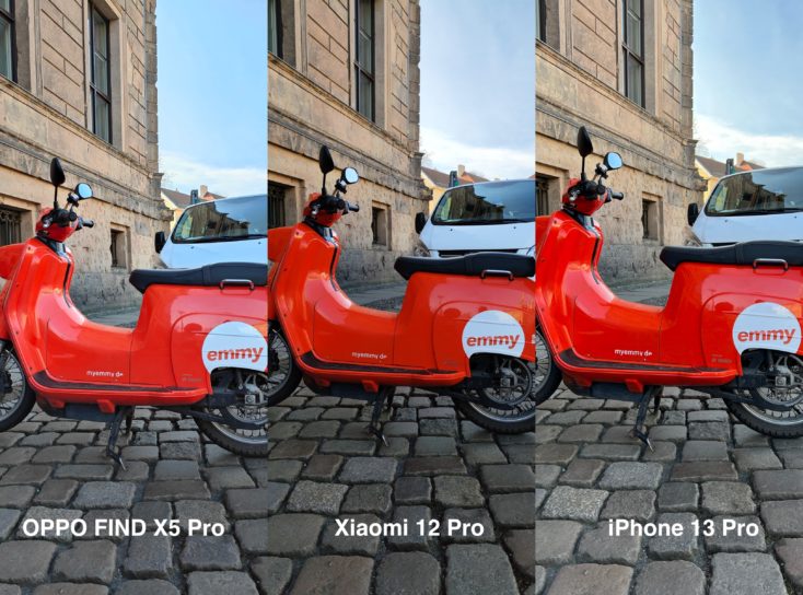 OPPO Find X5 Pro vs Xiaomi 12 Pro vs iPhone 13 Pro Testfoto Objekt
