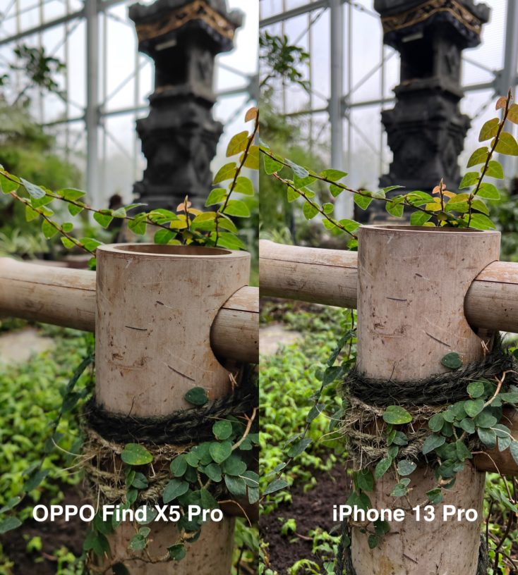 OPPO Find X5 Pro vs iPhone 13 Pro Testfoto Schaerfe