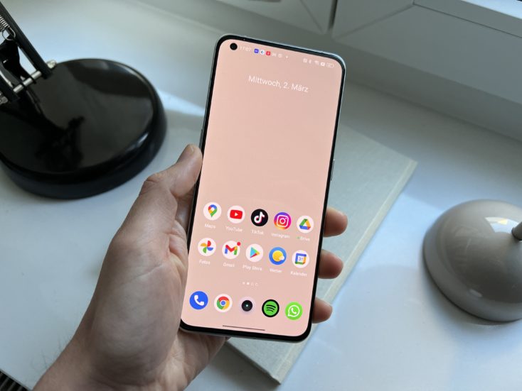 realme GT 2 Pro Smartphone Display in Hand
