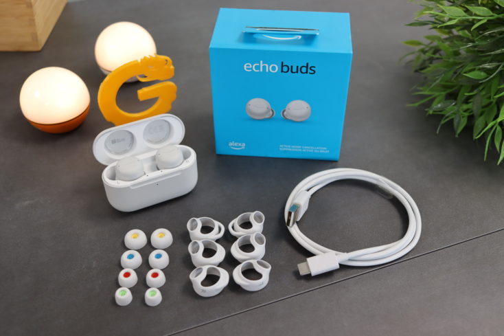 Amazon Echo Buds Lieferumfang
