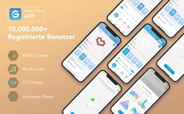 Govee Glide Hexagon Govee Home App Funktionen