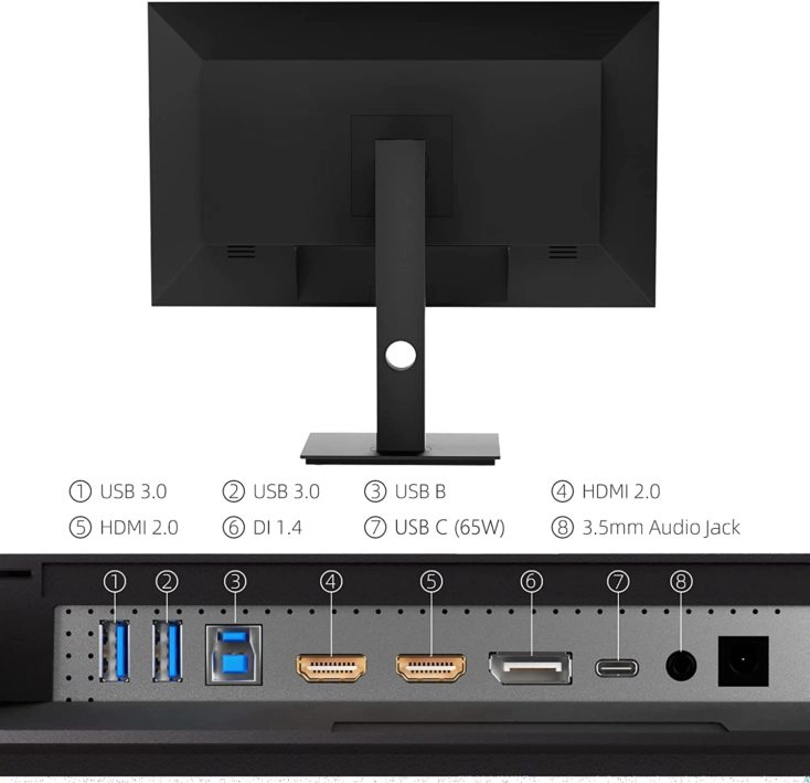 INNOCN 27 Zoll 4K Monitor Anschluesse 