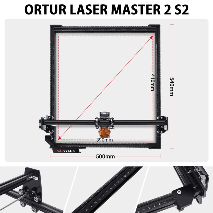 ORTUR Laser Master 2 S2 Masse