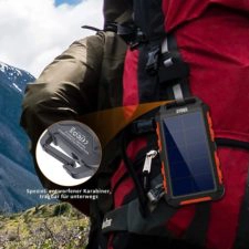 Ryoko Solar Powerbank Karabiner