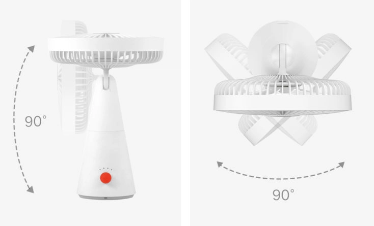 Xiaomi Mijia Tischventilator Neigung