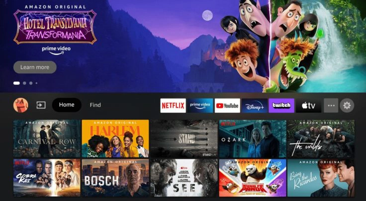 Xiaomi TV F2 Serie Fire TV Oberfläche