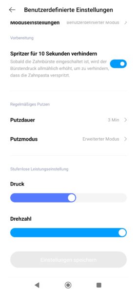 Xiaomi T700 Xiaomi Home App Putzeinstellungen