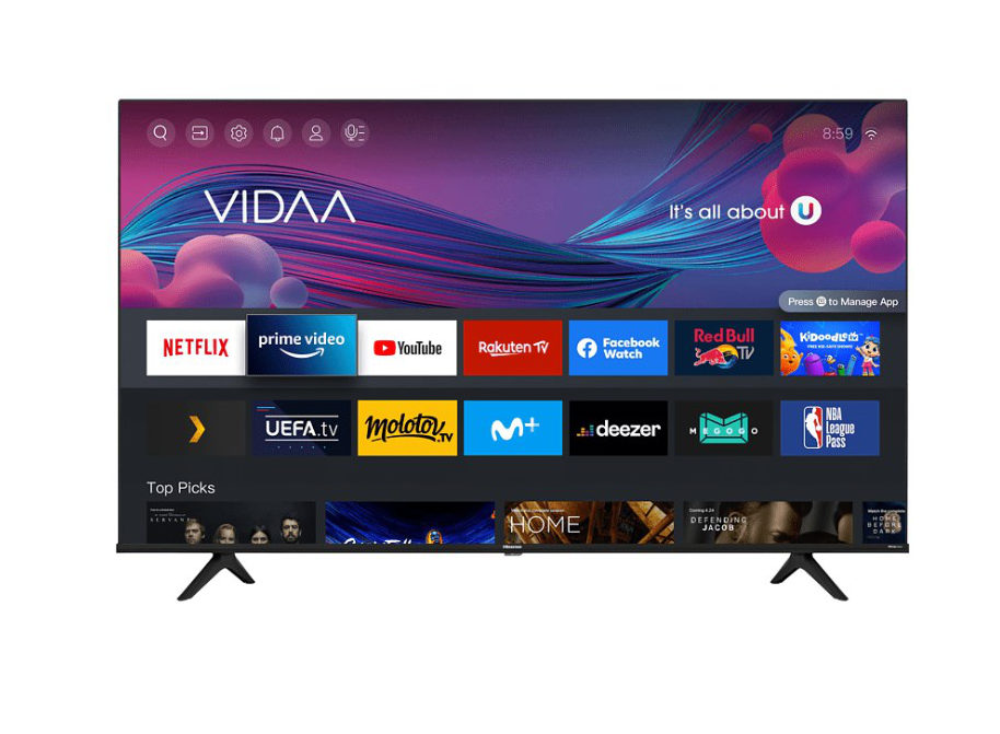 Hisense 43A6CG Fernseher Front Beitragsbild