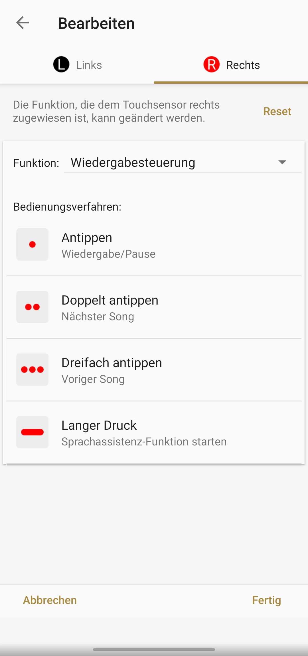 Sony LinkBuds S App Steuerung