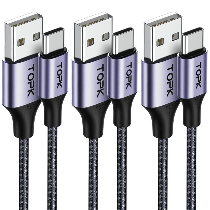 TOPK USB A auf USB C Kabel Dreierpack