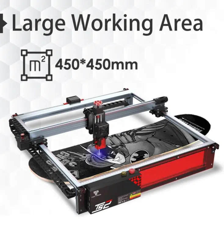 TwoTrees LS2 Laser-Engraver Gravurflaeche