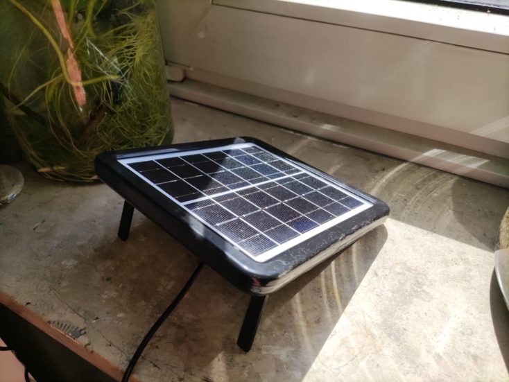 Bewaesserungssystem mit Solarpanel