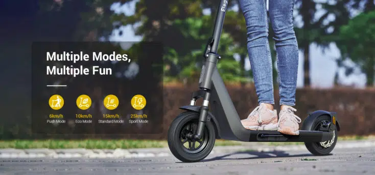 Eleglide Coozy E-Scooter mit Federgabal, Blinker und 25 km/h