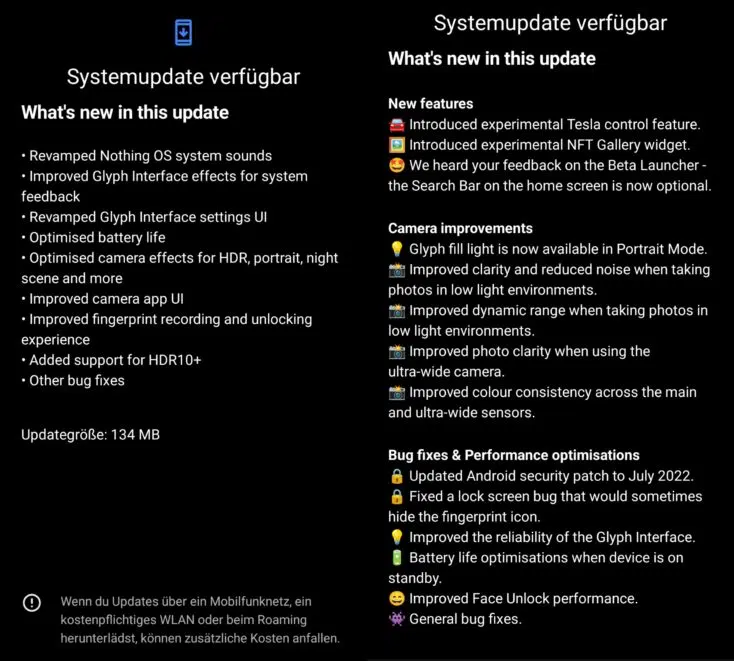 NothingOS Updates