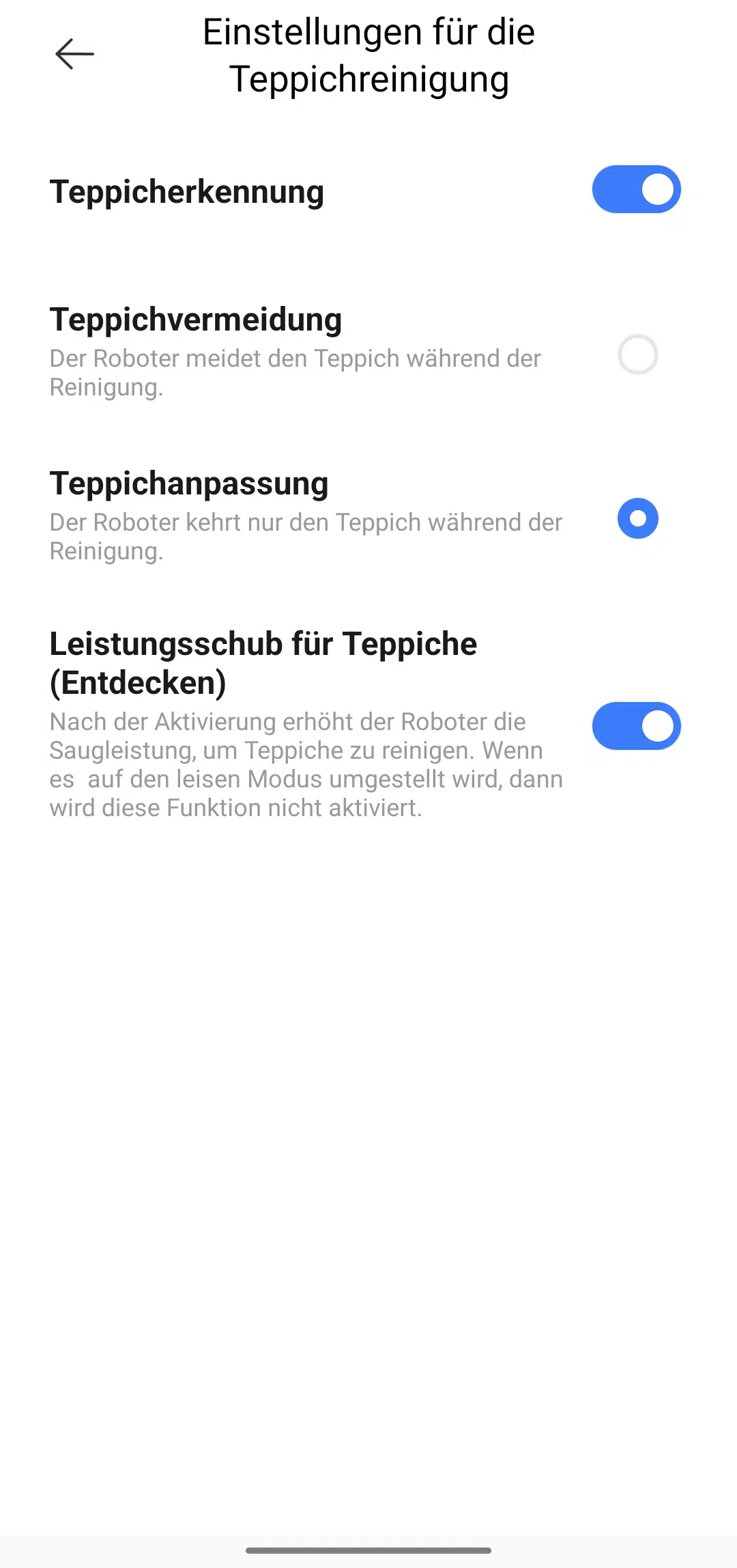 Dreame L10s Ultra Saugroboter App Teppich