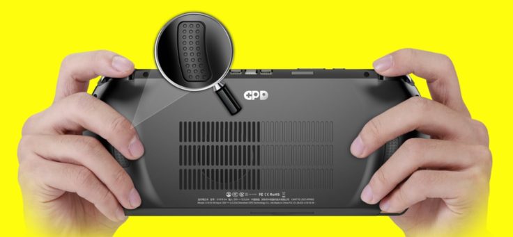 GPD Win 4 Gaming-Handheld Rücktasten