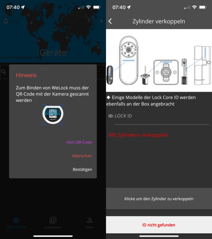 Welock Touch 41 App Installation
