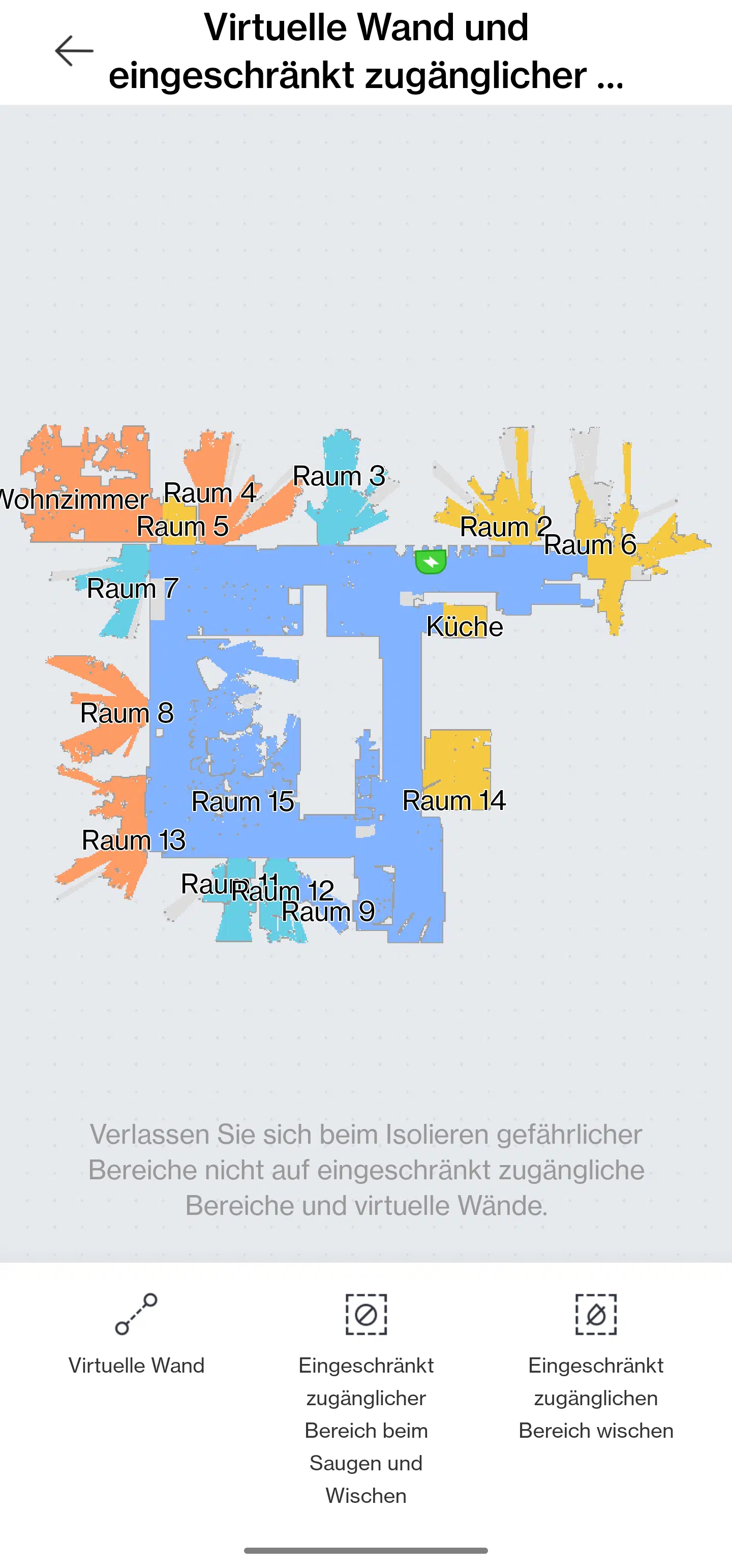 Xiaomi X10 Plus Saugroboter Sperrzonen